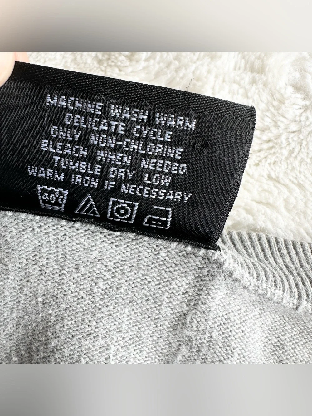 Vintage Polo Jeans Co Sweater Pullover Mens XL Gray Ralph Lauren Knit V-Neck Vtg